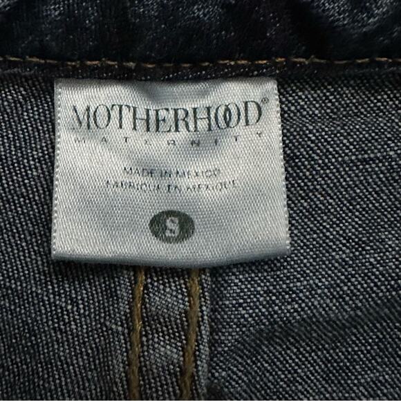 Motherhood Maternity Jeans Pants Dark Blue Wash Straight Leg Denim Small NEW - Picture 2 of 12